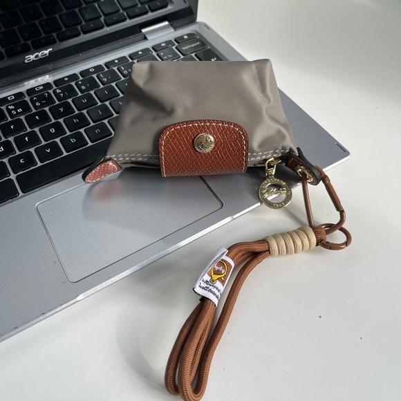 Micro/Mini Longchamp Style Pouch/ Keychain - Picture 2 of 3
